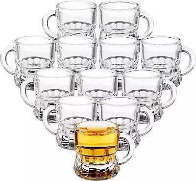 Glass Beer Mug Shot Glasses - Comfortable Handling - Unique Gifting Option • $21.73