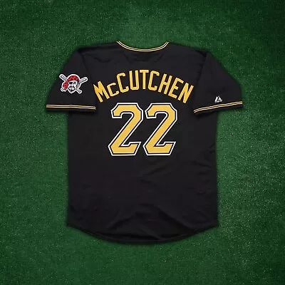 Andrew McCutchen Pittsburgh Pirates Men's Alternate Black Jersey W/ Patch • $129.99