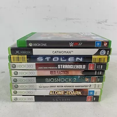 Xbox Video Game Bundle Lot X9 PAL Xbox One Xbox 360 Xbox Original Free Postage  • $40