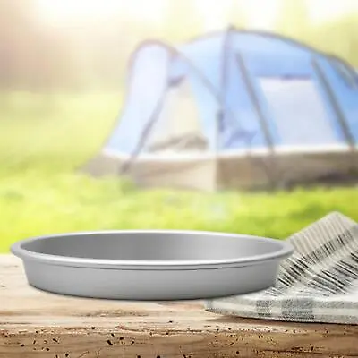Camping Plate Lightweight 8 Inches Metal Dinner Plate For • £7.12