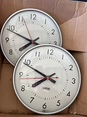 Vintage Standard Double- Sided School Industrial Clock With Mount • $150