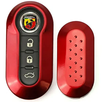 Gloss Red Key Shell Cover For FIAT 500 500L 500X Abarth 3-Button Folding Key • $12.35