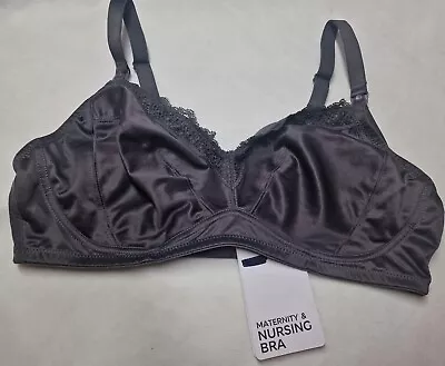 Ex M&S BEAUTIFUL NO WIRED  FULL  CUP NURSING BRA COLOUR CHOCOLATE SIZE 38D 1562 • £6.99