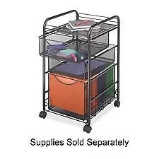 Safco Products Company SAF5213BL Mesh Mobile File- 2-Drawers- 15-.75in.x17in.x27 • $247.52