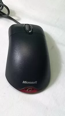 Genuine Microsoft Scroll Mouse Black Optical USB Wired PS/2 Compatible X802382 • £12.99