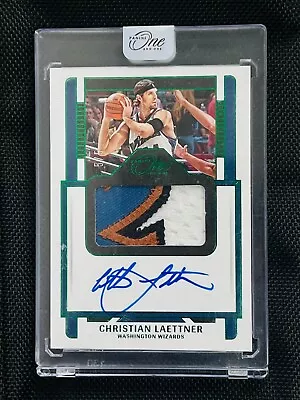 2022-23 Panini One And One Christian Laettner Patch Jersey Auto 5/5 Wizards • $0.99