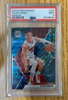 Tyler Herro (RC) 2019 Mosaic Genesis SSP Rookie #223 PSA 9 MIA HEAT  • $100