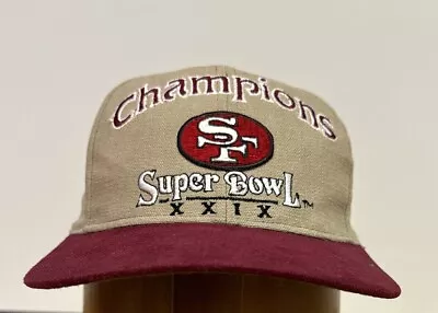 Vintage NFL 1995 San Francisco 49ers Snapback Cap Hat Champions Super Bowl XXIX • $19.99