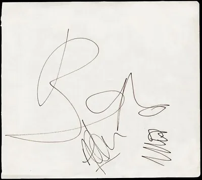 Bono Adam Clayton U2 Signed Sheet HUGE 6  SIGNATURE REAL Epperson • $499.99