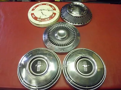 Vintage Lot Of 1960 Ford Dog Dish Poverty Hubcaps Wheel Covers • $25