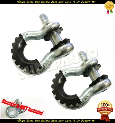 D-Ring Shackle 6pcs BLACK Isolators Off Road Kit 3/4  Pair SILENCER Clevis  • $9.99