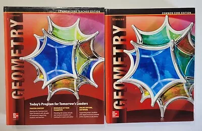 Glencoe Geometry Teacher Edition Common Core McGraw Hill 2014 Student Text Book • $177.39