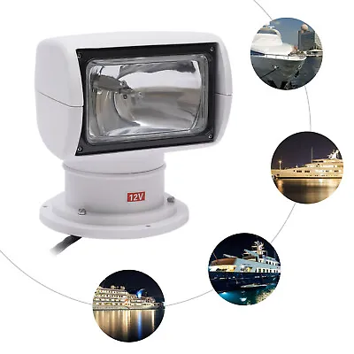 New Marine Spotlight Boat Yacht Searchlight With Remote Control 100W 2500LM 12V • $79.90