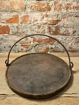 Antique Vintage Cast Aluminum Unmarked 10 1/4 Inch Cowboy Griddle Bail Handle • $35