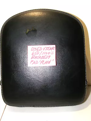 Used Yamaha V-star Vstar 650/1100 Str-5bn41-50-01 Plain Backrest Pad #2 • $8.99