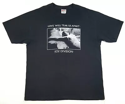 Vintage Joy Division Love Will Tear Us Apart 1999 Black T Shirt Mens Size XL • $300