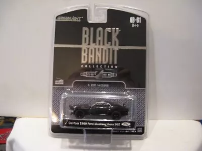 Greenlight 2008 Black Bandit S1 Custom 1969 Ford Mustang Boss 302 #1572/4032 • $17