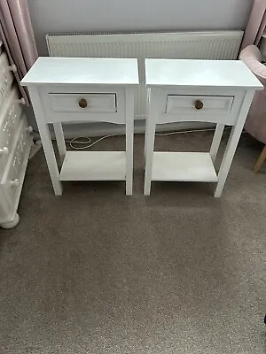 Bedroom Side Tables Pair • £20