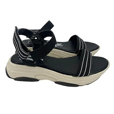 Gianni Bini Size 9 Black Chunky Platform Sandals Y2K Sporty • $23.25