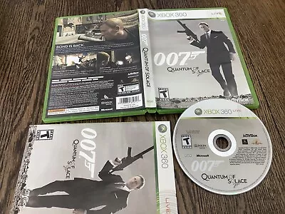 James Bond 007: Quantum Of Solace (Microsoft Xbox 360 2008) Used Free USA Ship • $10.95