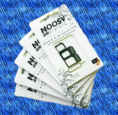 1 PCS Noosy SIM Card Adapter Nano Micro Standard Converter Kit SIM Tray Mot-2615 • $0.01