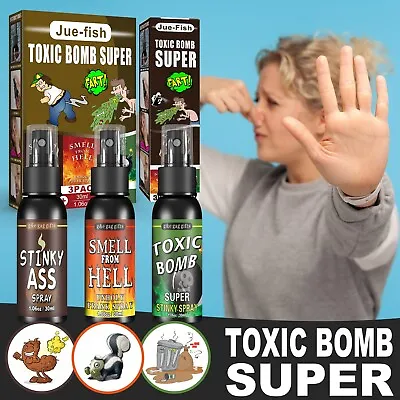 Novelties Liquid Fart Gag Prank Joke Spray Can Stink Bomb Smelly Stinky Gas 30ML • $13.15