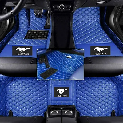 For Ford Mustang 2005-2023 Car Floor Mats With Pockets Luxury Custom Waterproof • $58.64