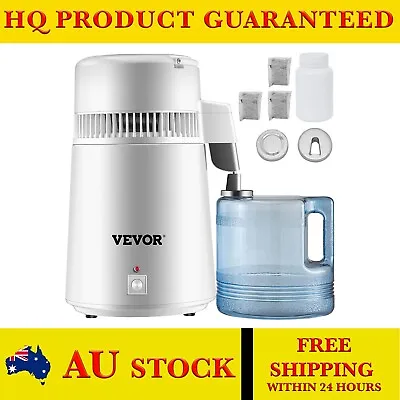 Water Distiller Purifier 4L Internal Stainless Steel With Collection Bottle • $119.90
