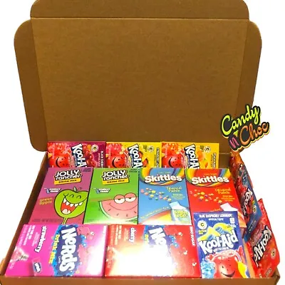 £24.99 • Buy Skittles Nerds Jolly Rancher KoolAid Drink Mix Sticks USA Import Variety Box