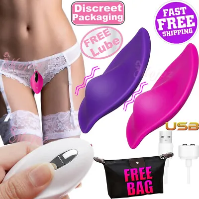 $36.99 • Buy WEARABLE Vibrating Panties Remote Control Wireless Vibrator Bullet Clit Sex Toy