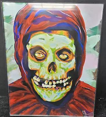 Crimson Ghost 11x14 Pop Art Horror Halloween Misfits Skull Original Signed • $49.04