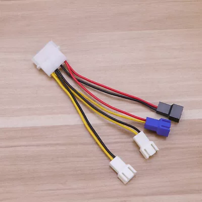  4 Pin M Fan Male To Female Connector CPU Power Converter Cable • £6.75