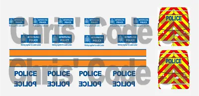 Code 3 Police Adhesive Vinyl Decals Suit 1/43 1/50 - Met Police - Sprinter • £8.50