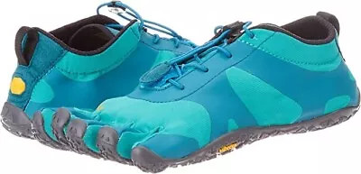 Vibram V-Alpha Sz US 7.5-8 M EU 38 Women's Trail Running Shoes Teal/Blue 19W7102 • $64.99