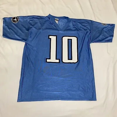 Vintage Vince Young Tennessee Titans NFL Team Apparel Jersey Mens XL Baby Blue • $24.97