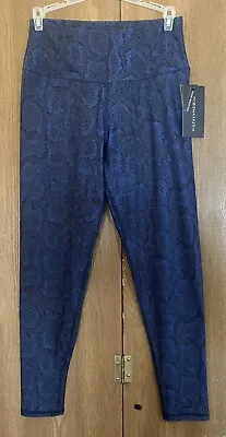 BCBG MAXAZRIA Yoga Active Pants High Waisted Blue Snake Size Medium NWT • $14