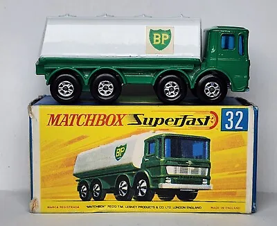 Matchbox Superfast BP Petrol Tanker Truck No.32 Lensey England MINT • $35.88