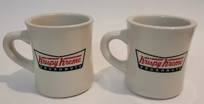 Vtg. Krispy Kreme Donuts Heavy Thick Restaurant Coffee Mugs • $21.60