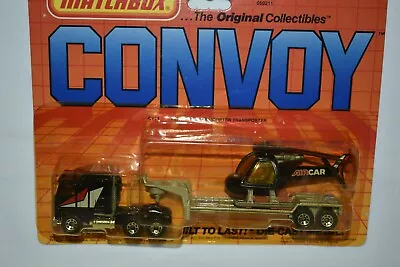 Matchbox Convoy CY-11 Kenworth Semi W/Helicopter Transporter Trailer • $22.99