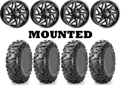 Kit 4 Maxxis Bighorn Radial Tires 25x8-12/25x10-12 On Moose 361X Matte Black CAN • $1342.02