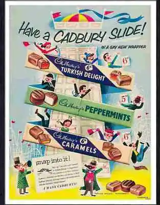 Advert Photo 11 Have A Cadbury Slide Helter Skelter Chocolates 1950s • £8.99