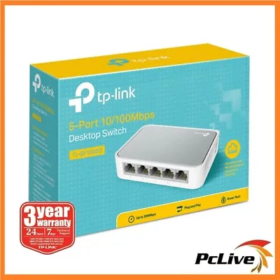 $23.90 • Buy TP-Link TL-SF1005D 5 Port Network Ethernet Switch Hub Plug And Play 10 / 100Mbps