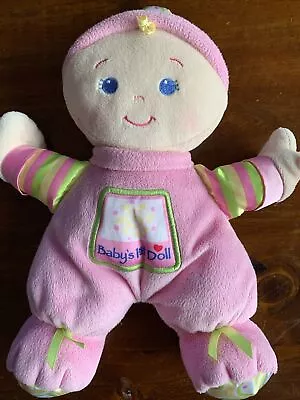 Fisher Price Babys First Doll Pink Soft Plush Stuffed Toys Children Kids 25cm • $18