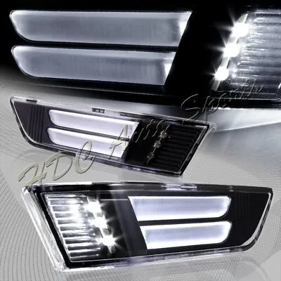 For 2003-2007 Infiniti G35 Coupe Black LED Strip Front Bumper Side Marker Lights • $19.99