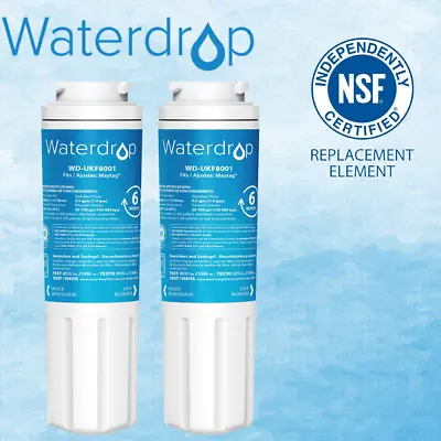 Waterdrop UKF8001 Refrigerator Water Filter 4 Replacement For Maytag UKF8001(2) • $21.99