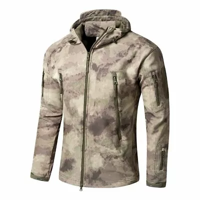 Military Mens Waterproof Tactical Jacket Softshell Breathable Army Hunting Coat  • $40.35