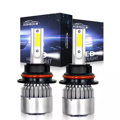 For FORD Crown Victoria 1999-2011 9007 HB5 8000K LED Headlight Bulbs Hi-Lo Beam • $22.99