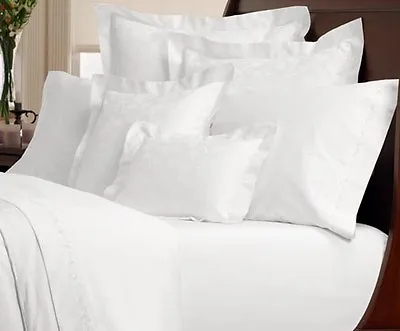 Egyptian 100% Cotton Plain White Superior 400TC Sateen Bedding • £12