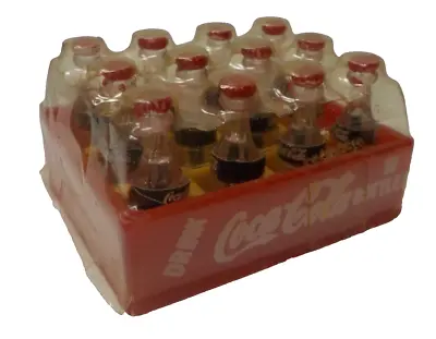Vintage Mini Coca Cola 12 Case Bottles Miniature Unopened Old New Stock • $24.99