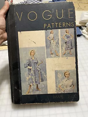 1952 Vintage Vogue Sewing Pattern Catalog Book • $550
